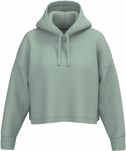 Damen Cropped Kapuzen Sweater PA 396 – Kariban ProAct in Sage