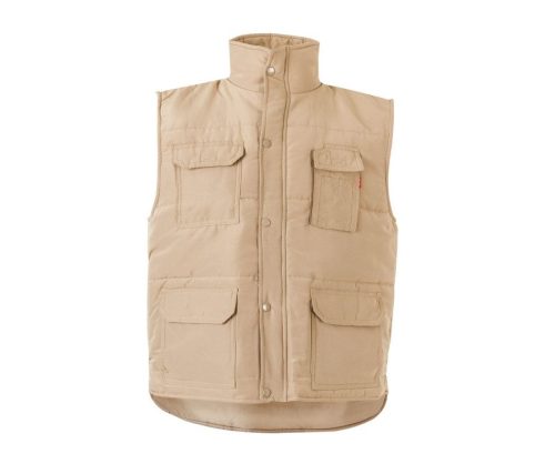 Multi-Pocket Padded Vest 108 – Velilla in Sand