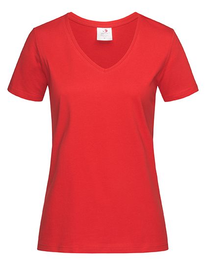 Classic-T V-Neck Women – Stedman® in Scarlet Red