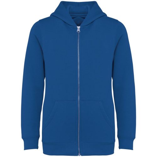 Kids’ Full Zip Hooded Sweatshirt – Native Spirit in Sea Blue