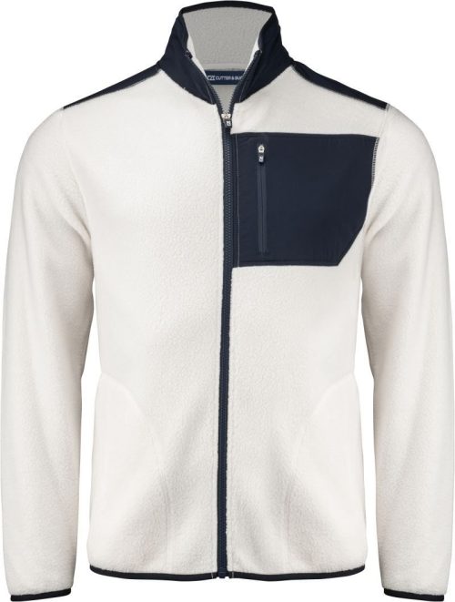 Herren Sherpa Fleece Jacke Cascade Sherpa Men – Cutter & Buck in Shell White