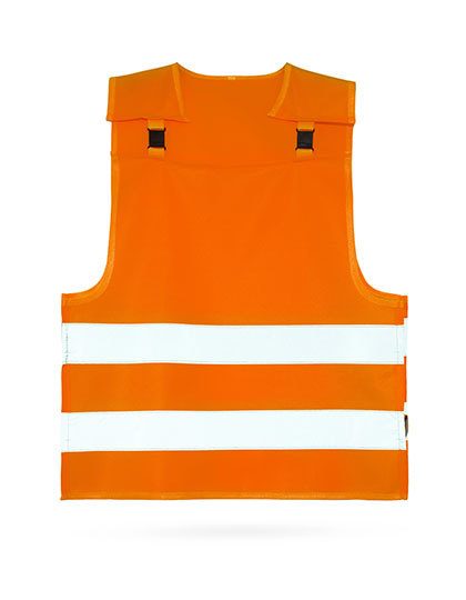 Children´s Safety Poncho with anti-strangulation system “Koge” – Korntex in Signal Orange