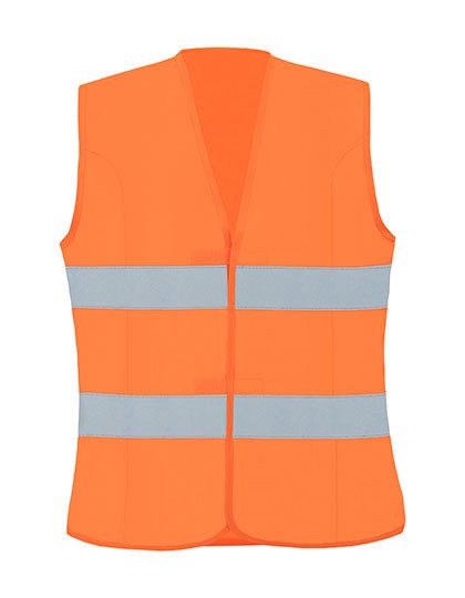 Ladies Fit Hi-Vis Safety Vest Frankfurt – Korntex in Signal Orange