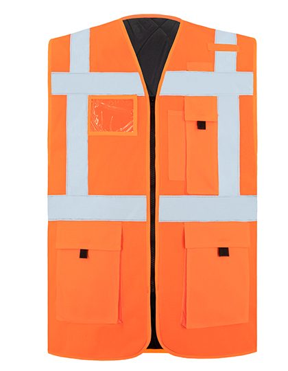 Padded Comfort Executive Safety Vest Wismar – Korntex in Signal Orange