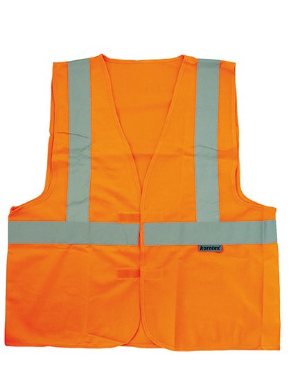 Hi-Vis Safety Vest With 3 Reflective Stripes Bremen – Korntex in Signal Orange