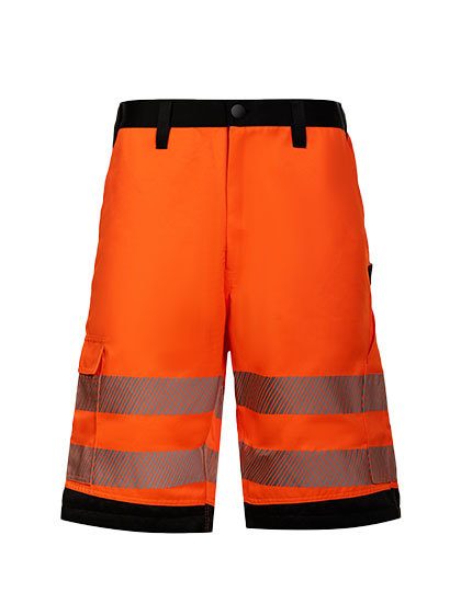 EOS Hi-Vis Workwear Shorts With Printing Areas – Korntex in Signal Orange/Black