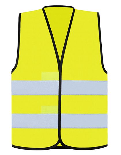 Safety Vest "wolfsburg" - Black Hem – Korntex in Signal Yellow