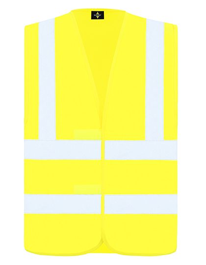 Safety / Functional Vest "hannover" - Four Reflective Stripes – Korntex in Signal Yellow