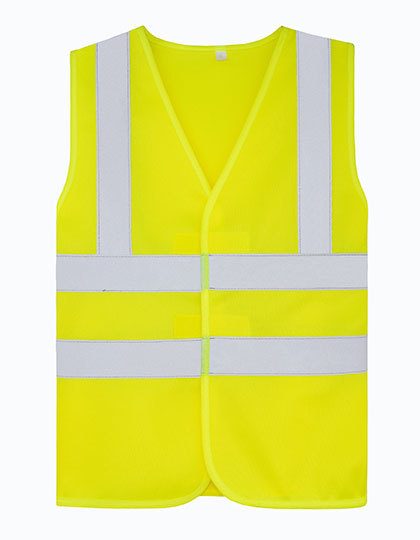 Childrens Safety Vest Esbjerg - 4 Reflective Stripes – Korntex in Signal Yellow