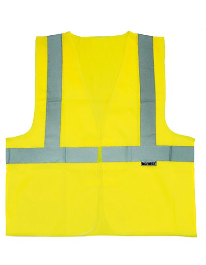 Hi-Vis Safety Vest With 3 Reflective Stripes Bremen – Korntex in Signal Yellow