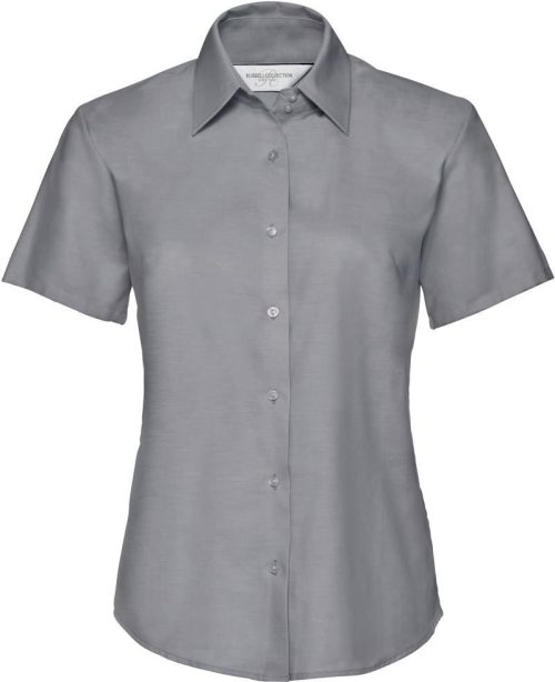 Oxford Bluse kurzarm 933F – Russell Athletic in Silver