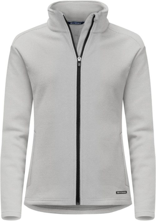 Damen Fleece Jacke "Hunts Point" Hunts Fleece Jacket Women – Cutter & Buck in Silver