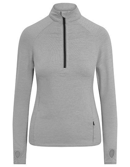 Women´s Cool-Flex 1/2 Zip Top – Just Cool in Silver Grey
