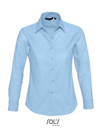 Women´s Oxford-Blouse Embassy Long Sleeve – SOL´S in Sky Blue