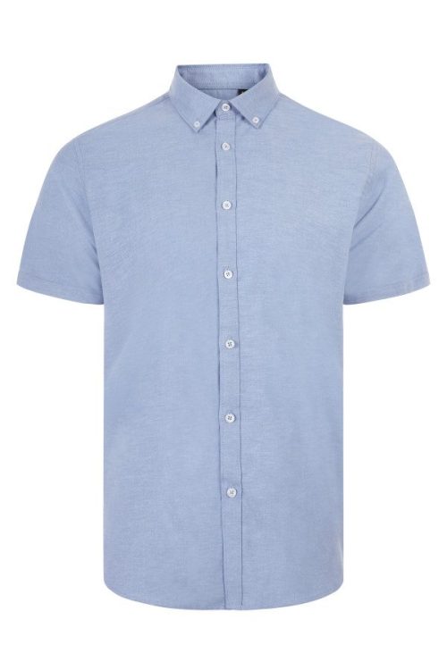 Men's Ss Oxford Shirt 405024S – Velilla in Sky Blue