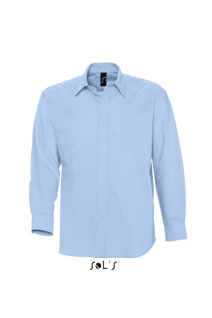 Sol's Boston - Long Sleeve Oxford Men's Shirt – SOL'S in Sky Blue