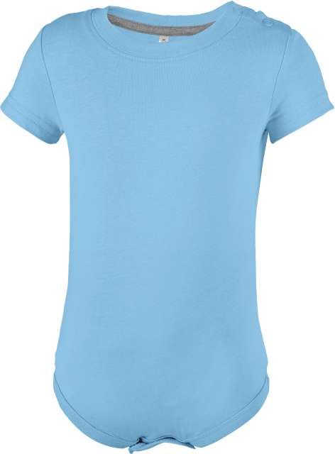 Babies' Short-Sleeved Bodysuit – Kariban in Sky Blue