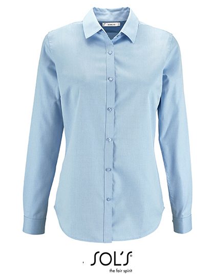 Women´s Herringbone Shirt Brody – SOL´S in Sky Blue