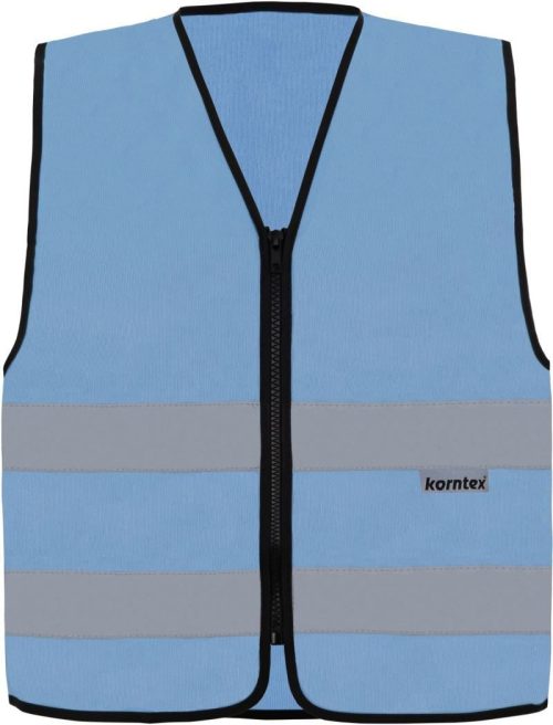 Warnweste mit Reißverschluss RX217 – Cologne – Korntex in Sky Blue