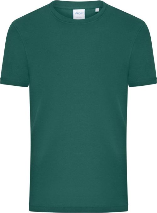 Herren Bio Feinripp T-Shirt 8040 – Daiber in Smoky Green