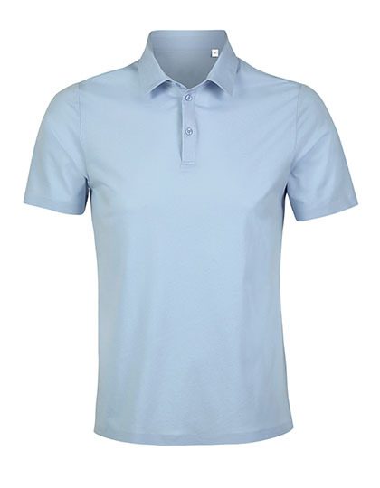 Men´s Mercerised Jersey Polo Shirt Relax Oscar – NEOBLU in Soft Blue