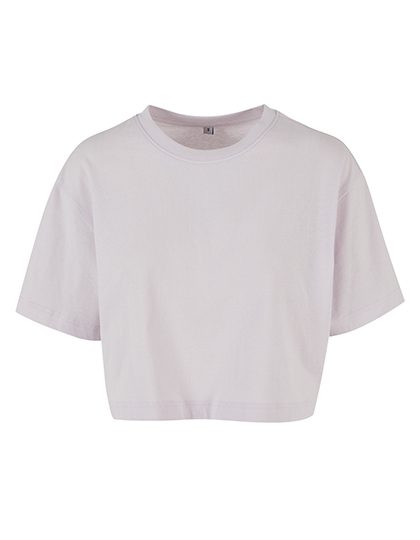 Ladies Short Oversized Tee – Build Your Brand in Soft Lilac