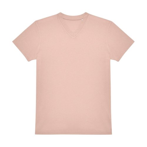 T-Shirt mit V-Ausschnitt #150 TU008 – B&C in Soft Rose