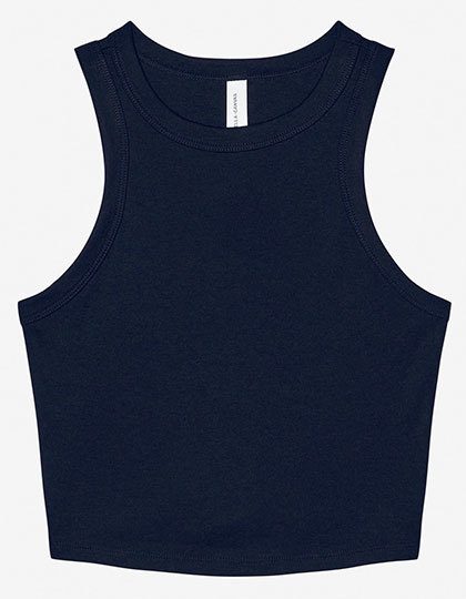 Women´s Micro Rib Racer Tank – Bella+Canvas in Solid Navy Blend