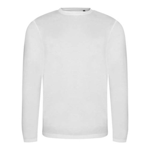 Long Sleeve Tri-Blend T – Just Ts in Solid White