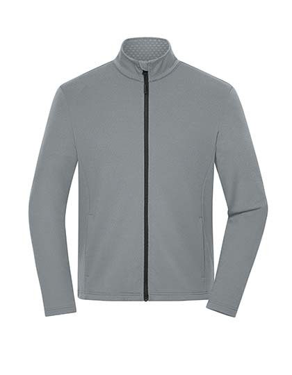 Men´s Sports Structured Fleece Jacket – Daiber in Space Grey