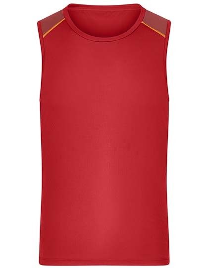 Men´s Running Tank – Daiber in Spicy Orange