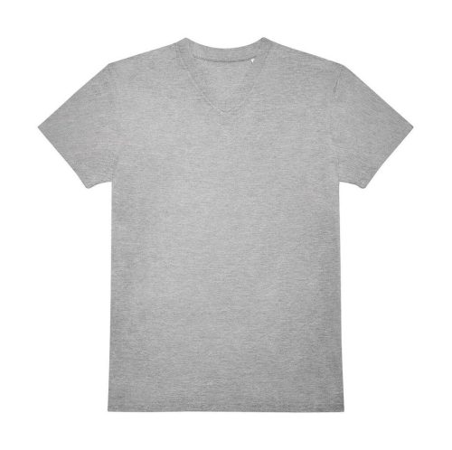 T-Shirt mit V-Ausschnitt #150 TU008 – B&C in Sport Grey