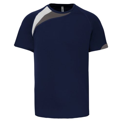 Unisex-Multisport-Kurzarmtrikot PA436 – Proact in Sporty Navy/White/Storm Grey