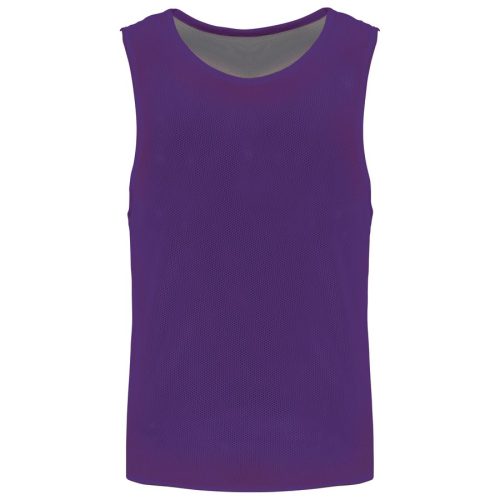 Beidseitig tragbares Multisport-Leibchen für Kinder PA048 – Proact in Sporty Purple / Sporty Grey