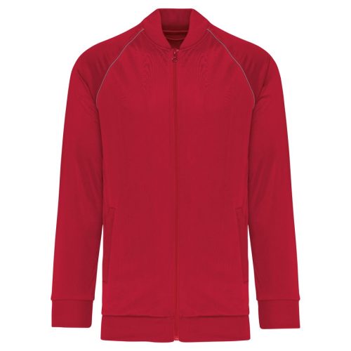 Unisex-Trainingsjacke mit Reißverschluss und Paspel PA384 – Proact in Sporty Red