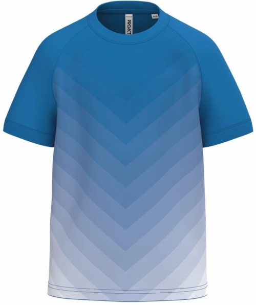 Kinder Sport Shirt mit Farbverlauf PA 4048 – Kariban ProAct in Sporty Royal Blue