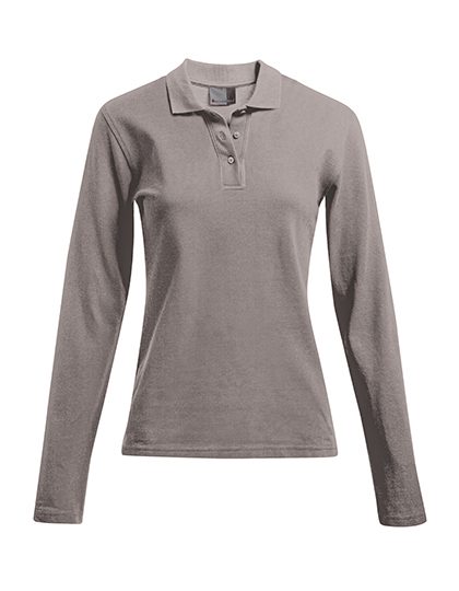 Women´s Heavy Polo Long Sleeve – Promodoro in Steel Gray