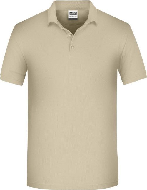 Herren Bio Piqué Workwear Polo JN 874 – Daiber in Stone