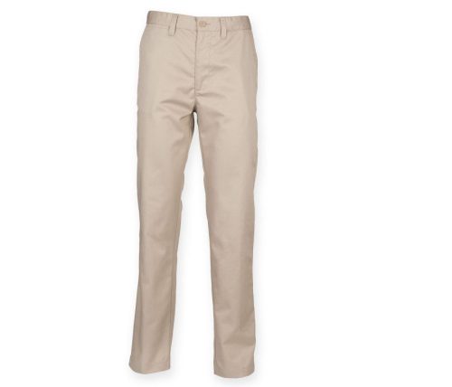 Men´s 65/35 Poly/Cotton Chino – Henbury in Stone