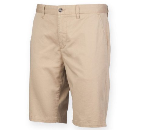 Men's Stretch Chino Shorts FR605 – Front Row in Stone