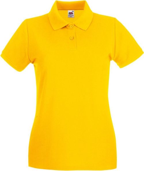 Damen Piqué Polo Lady-Fit Premium Polo – Fruit of the Loom in Sunflower