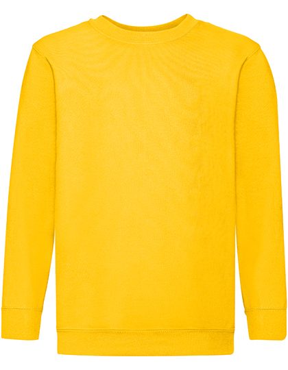 Kids´ Classic Set-In Sweat – Fruit of the Loom in Sunflower
