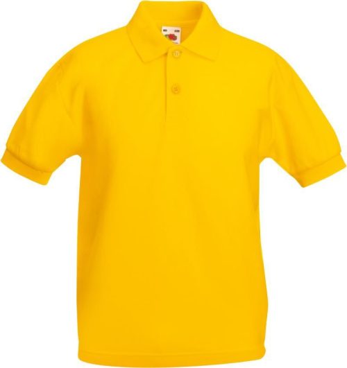 Kinder Piqué Polo Kids 65/35 Polo – Fruit of the Loom in Sunflower