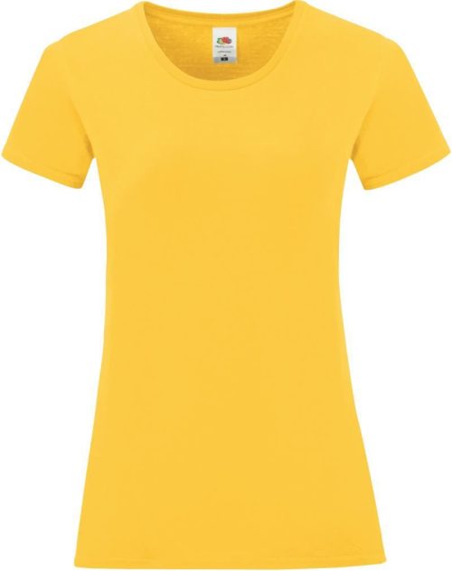 Damen T-Shirt Lady-Fit Iconic 150 T – Fruit of the Loom in Sunflower