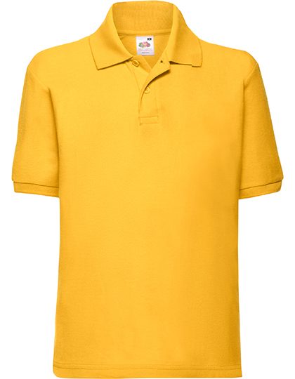 Kids´ 65/35 Polo – Fruit of the Loom in Sunflower
