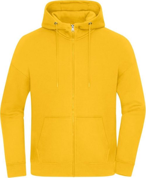 Schwere Unisex Oversize Kapuzen Sweatjacke 8043 – Daiber in Sunflower