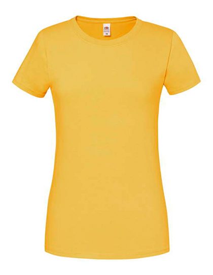 Ladies Iconic 195 Ringspun T – Fruit of the Loom in Sunflower
