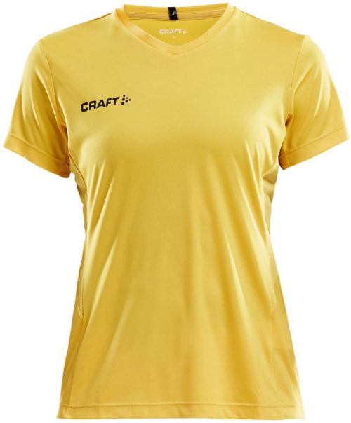 Damen V-Ausschnitt Sport Shirt Squad Go Jersey Solid W – Craft Teamwear in Sweden Yellow