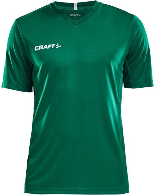 Herren V-Ausschnitt Sport Shirt Squad Go Jersey Solid M – Craft Teamwear in Team Green