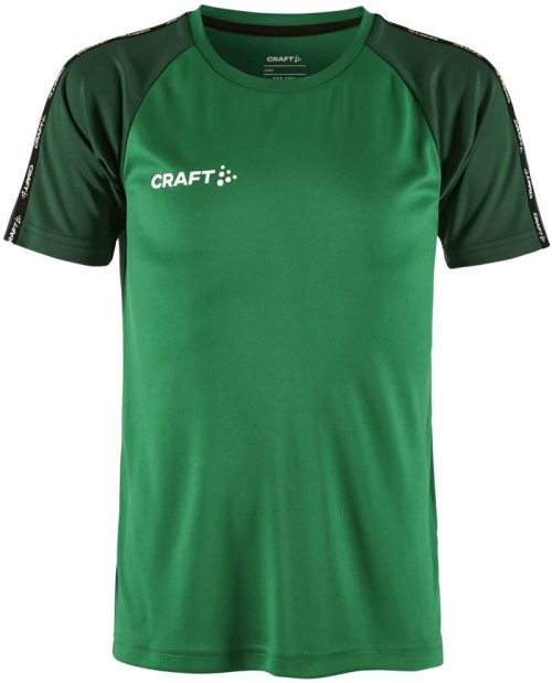 Kinder Kontrast Sport Shirt Squad Go Contrast Jersey Jr – Craft Teamwear in Team Green/Ivy